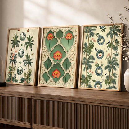 Traditional  Wall  Art Paintings for Living Room - Wall Poster With frames