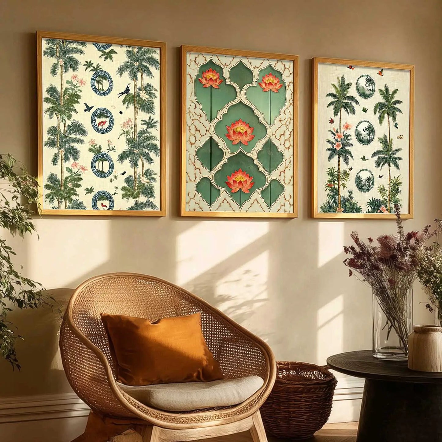 Traditional  Wall  Art Paintings for Living Room - Wall Poster With frames