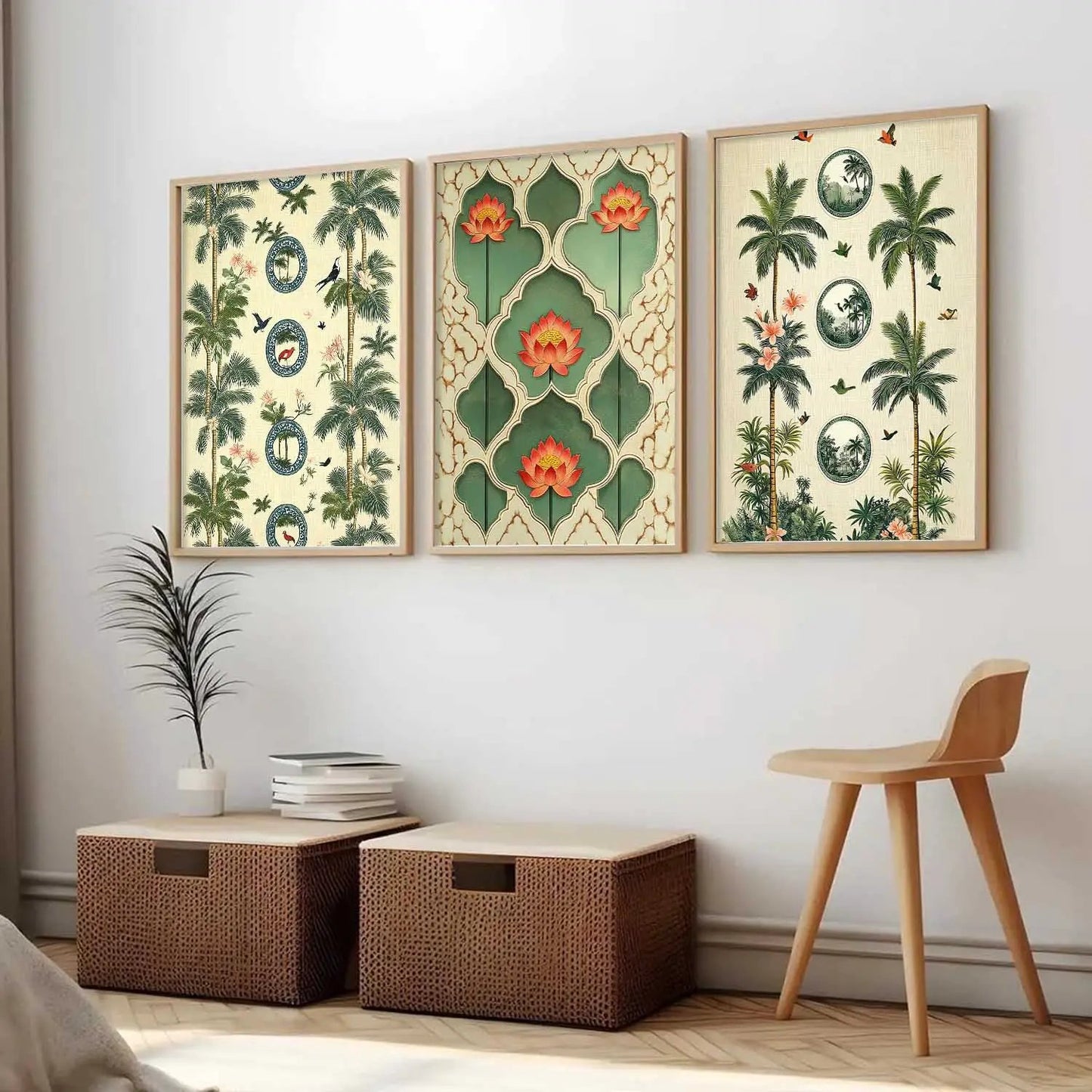 Traditional  Wall  Art Paintings for Living Room - Wall Poster With frames