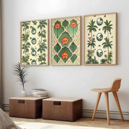 Traditional  Wall  Art Paintings for Living Room - Wall Poster With frames