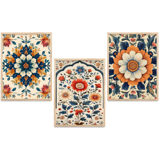 Floral  Wall  Art Paintings for Living Room - Wall Poster With frames