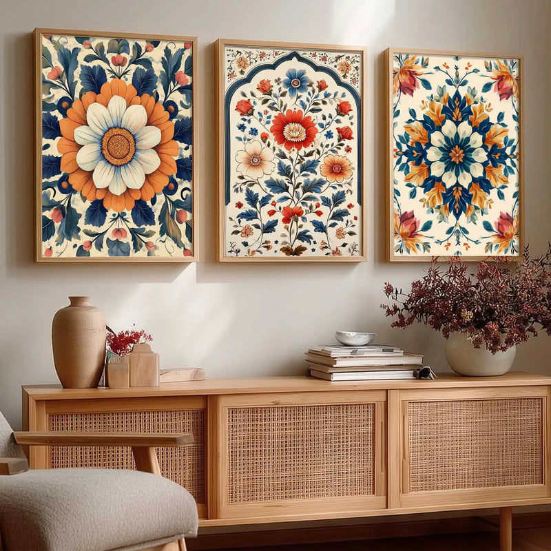 Traditional Wall  Art Paintings for Living Room - Wall Poster With frames