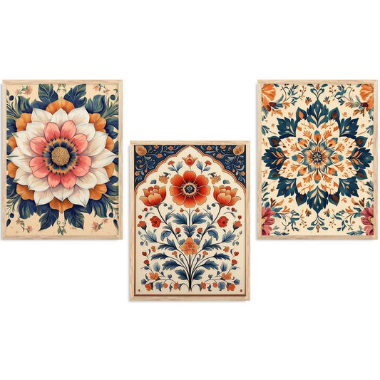 Floral  Wall  Art  Paintings for Living Room - Wall Poster With frames