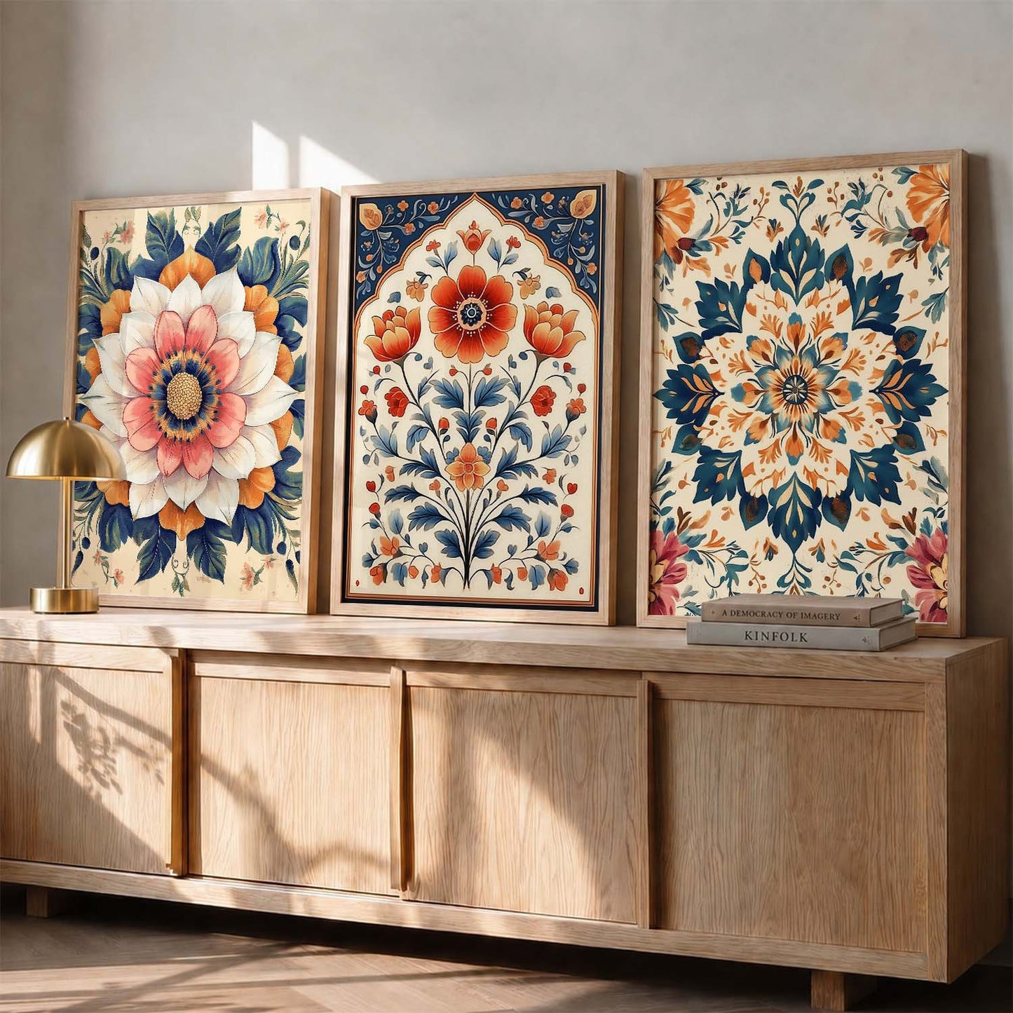 Floral  Wall  Art  Paintings for Living Room - Wall Poster With frames