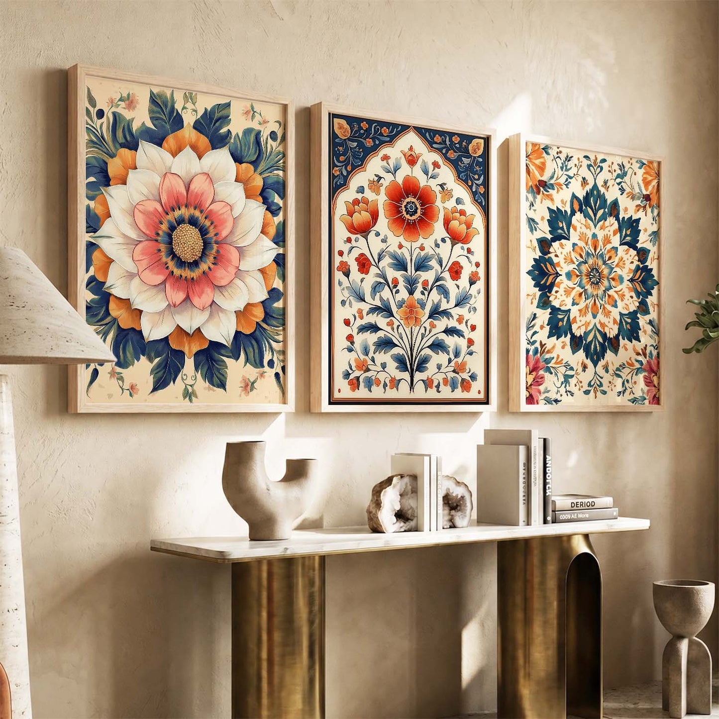 Floral  Wall  Art  Paintings for Living Room - Wall Poster With frames