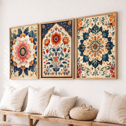 Floral  Wall  Art  Paintings for Living Room - Wall Poster With frames