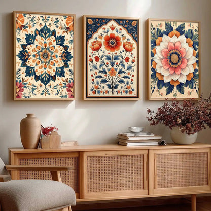 Floral  Wall  Art  Paintings for Living Room - Wall Poster With frames