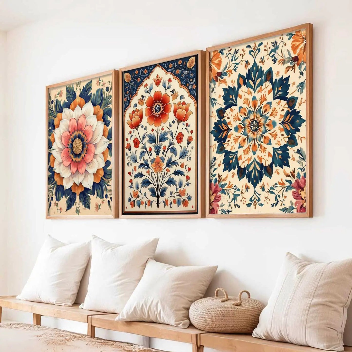 Floral  Wall  Art  Paintings for Living Room - Wall Poster With frames