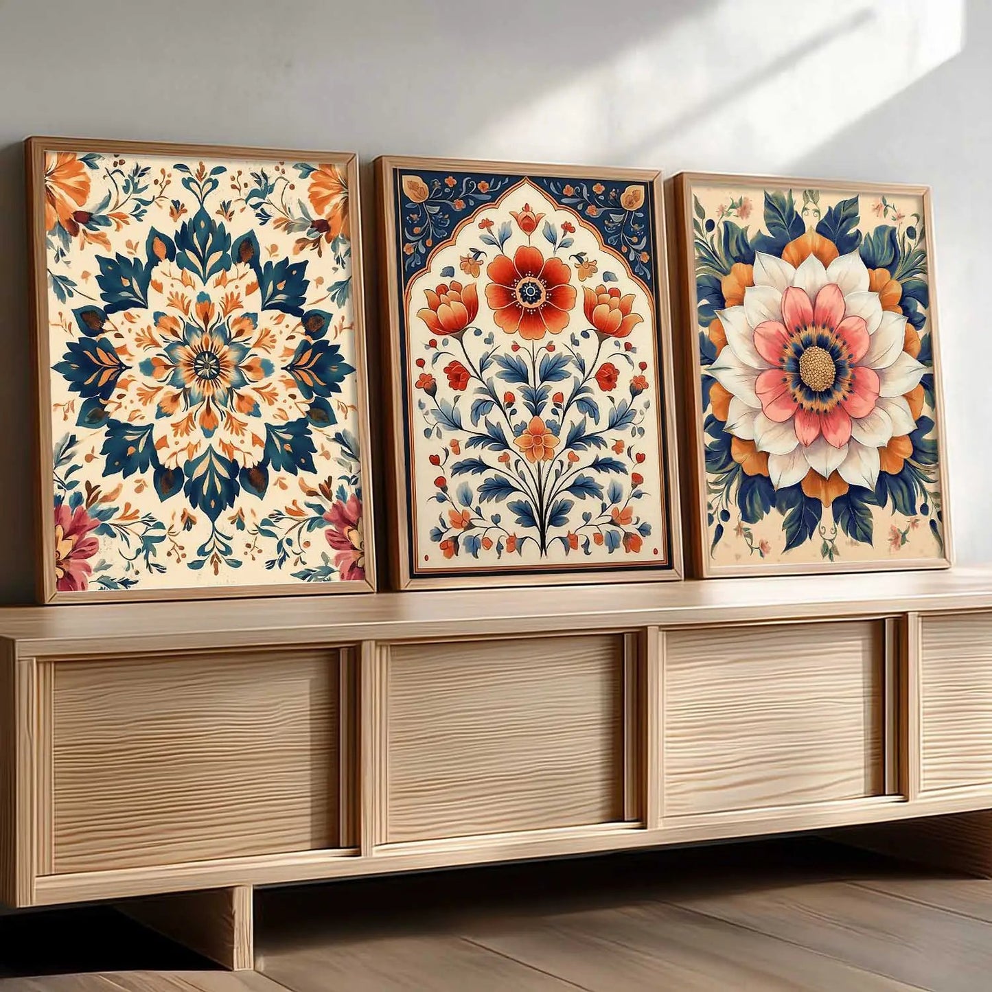 Floral  Wall  Art  Paintings for Living Room - Wall Poster With frames