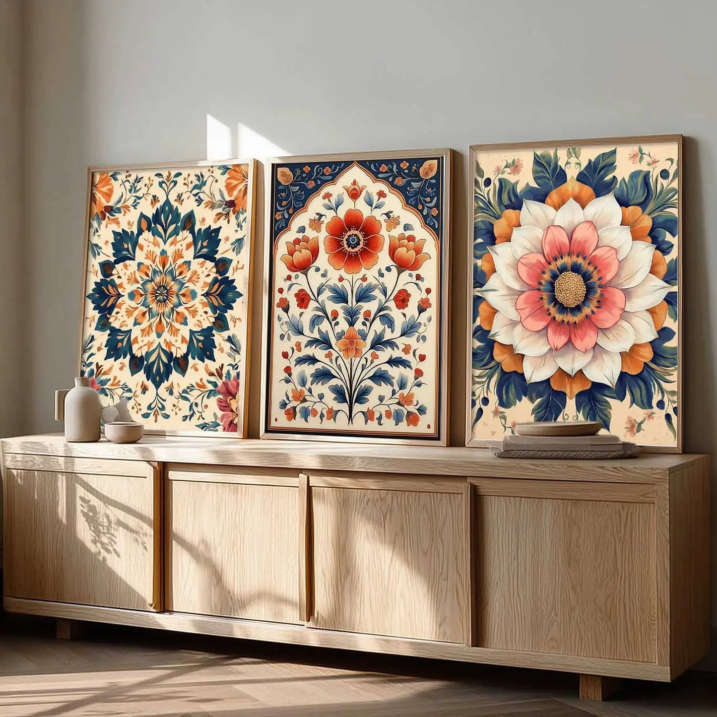 Floral  Wall  Art  Paintings for Living Room - Wall Poster With frames