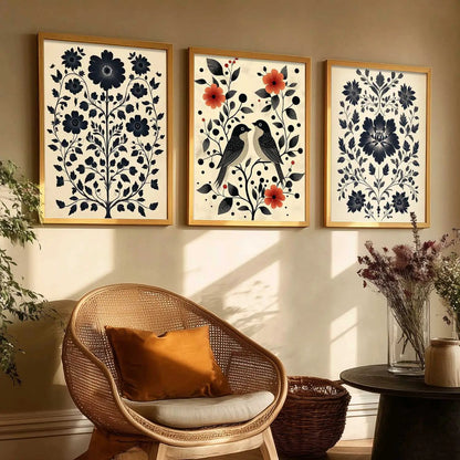 Traditional  Wall  Art  Paintings for Living Room - Wall Poster With frames