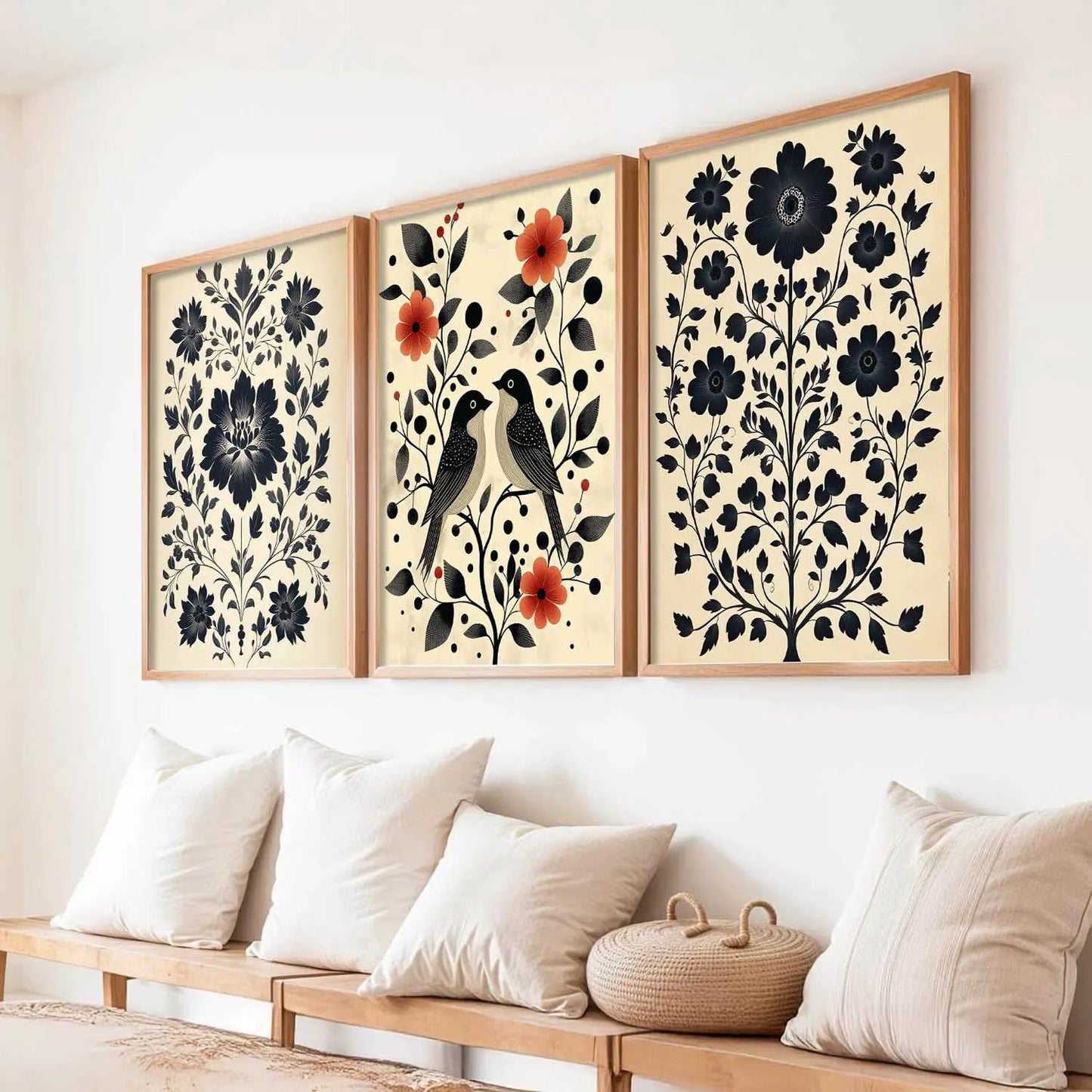 Traditional  Wall  Art  Paintings for Living Room - Wall Poster With frames