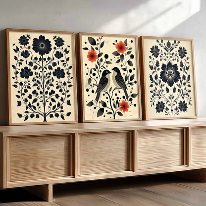 Traditional  Wall  Art  Paintings for Living Room - Wall Poster With frames