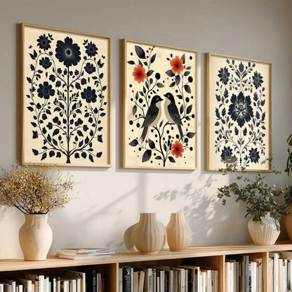 Traditional  Wall  Art  Paintings for Living Room - Wall Poster With frames