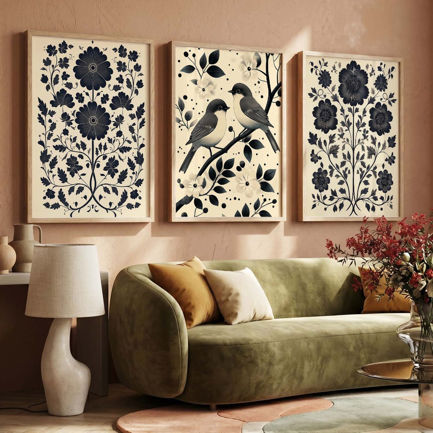Traditional   Wall  Art Paintings for Living Room - Wall Poster With frames
