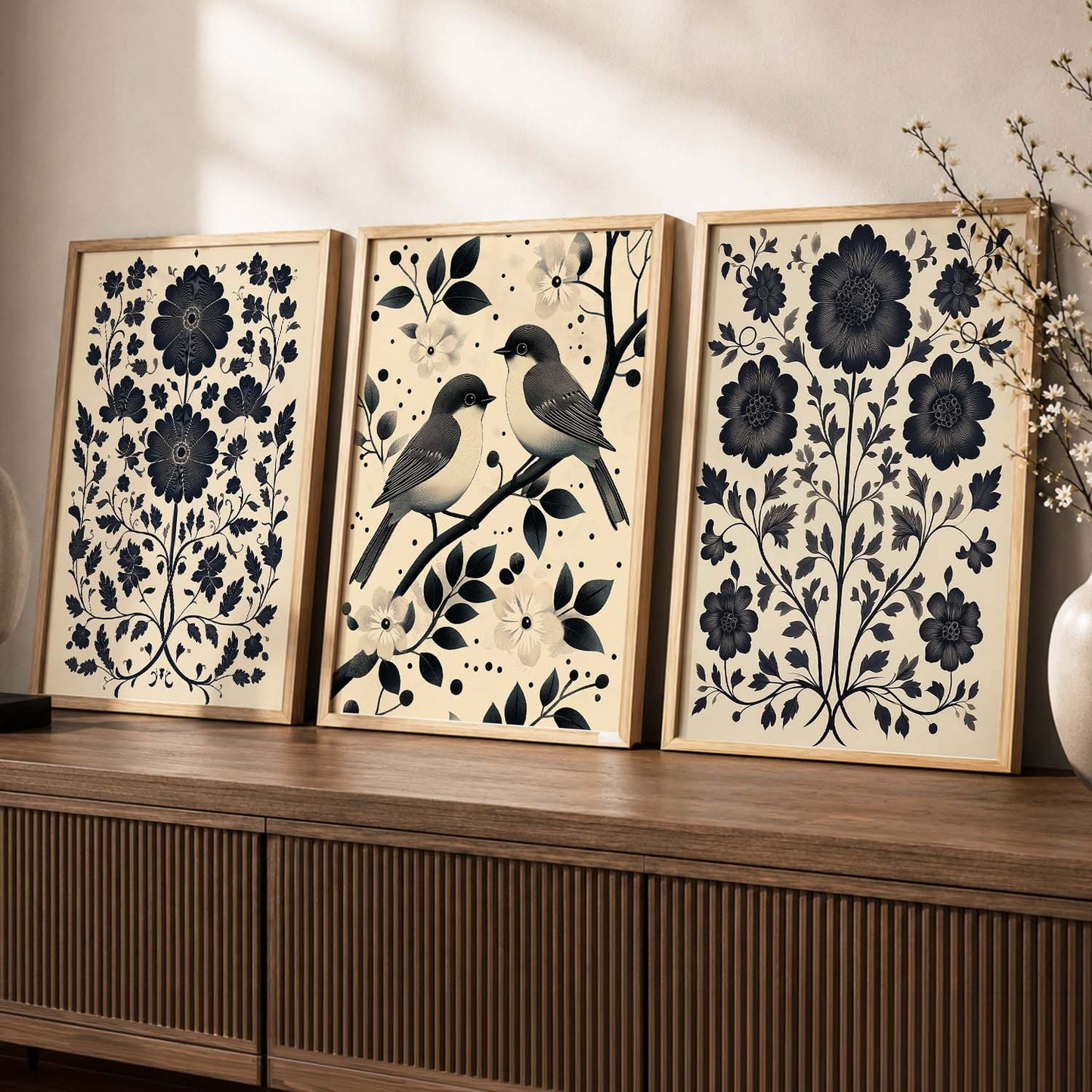Traditional   Wall  Art Paintings for Living Room - Wall Poster With frames