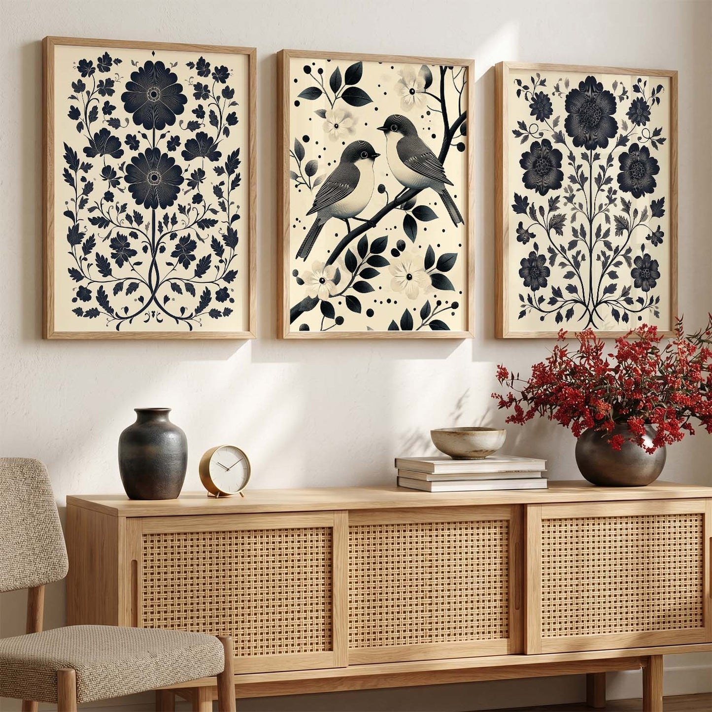Traditional   Wall  Art Paintings for Living Room - Wall Poster With frames