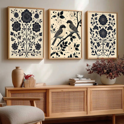 Traditional   Wall  Art Paintings for Living Room - Wall Poster With frames