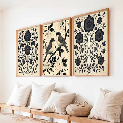 Traditional   Wall  Art Paintings for Living Room - Wall Poster With frames