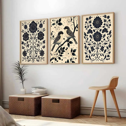 Traditional   Wall  Art Paintings for Living Room - Wall Poster With frames
