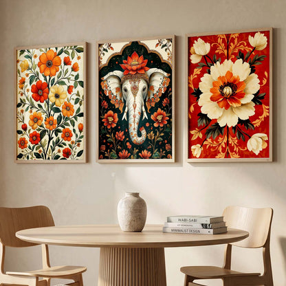 Traditional  Wall  Art Paintings for Living Room - Wall Poster With frames