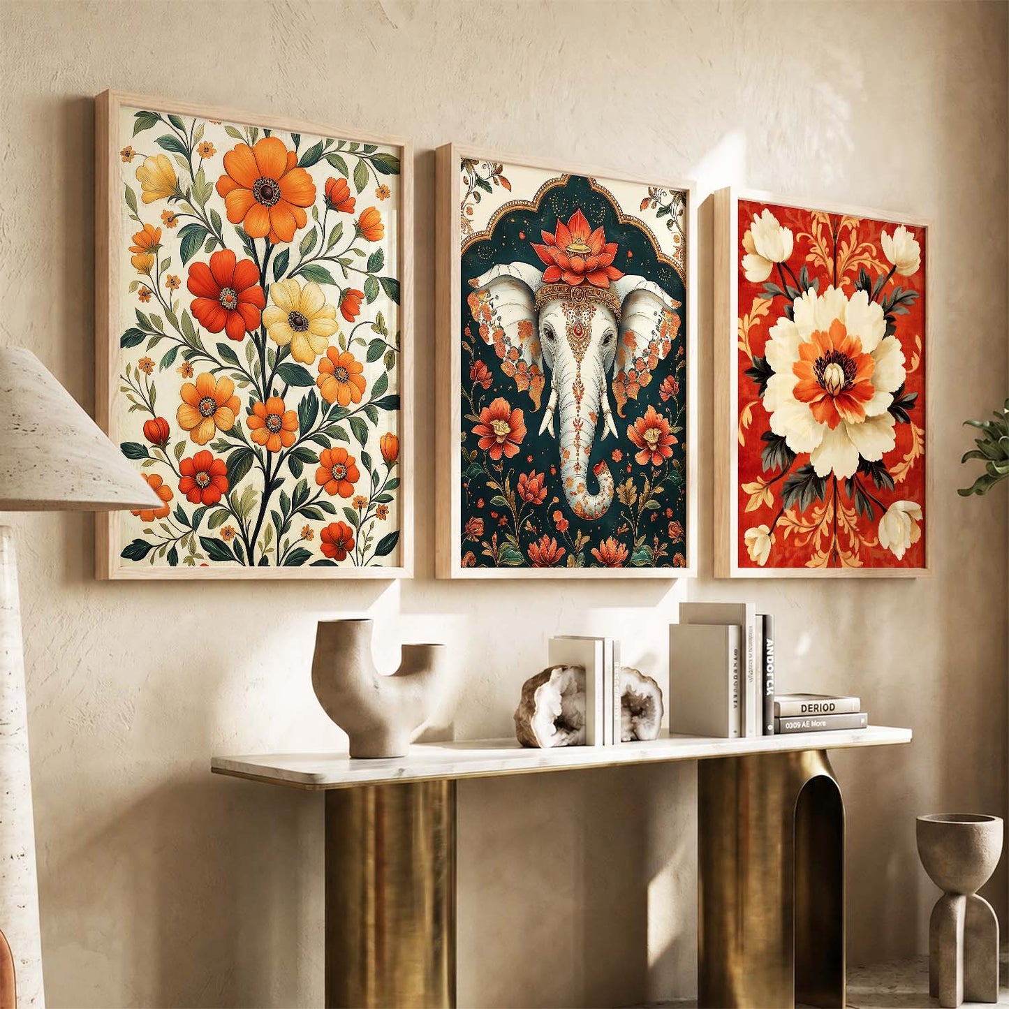 Traditional  Wall  Art Paintings for Living Room - Wall Poster With frames