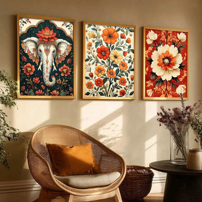 Traditional  Wall  Art Paintings for Living Room - Wall Poster With frames