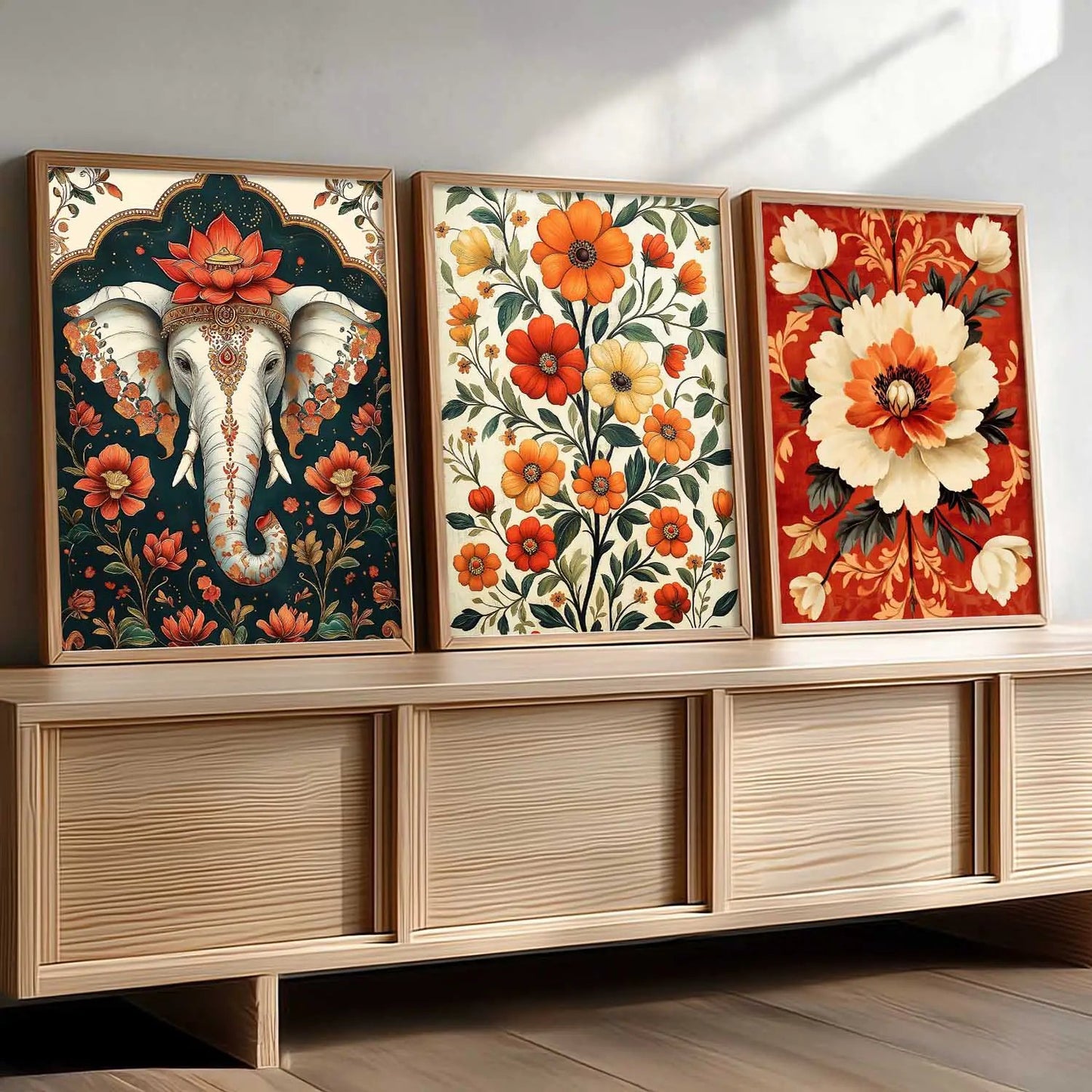 Traditional  Wall  Art Paintings for Living Room - Wall Poster With frames