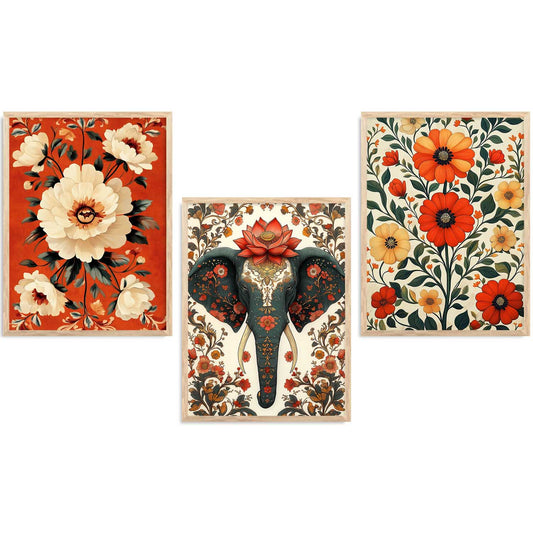 Traditional   Wall  Art  Paintings for Living Room - Wall Poster With frames