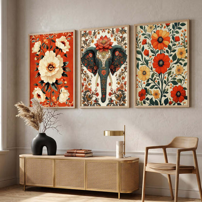 Traditional   Wall  Art  Paintings for Living Room - Wall Poster With frames