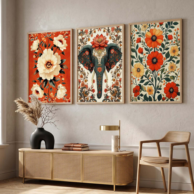 Traditional   Wall  Art  Paintings for Living Room - Wall Poster With frames