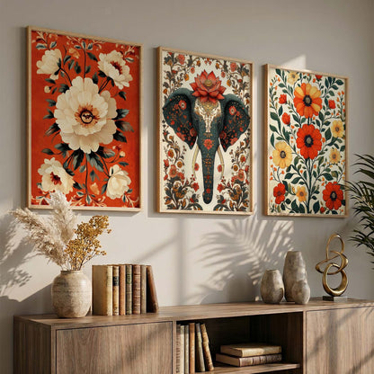 Traditional   Wall  Art  Paintings for Living Room - Wall Poster With frames