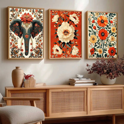Traditional   Wall  Art  Paintings for Living Room - Wall Poster With frames