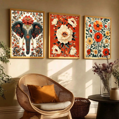 Traditional   Wall  Art  Paintings for Living Room - Wall Poster With frames