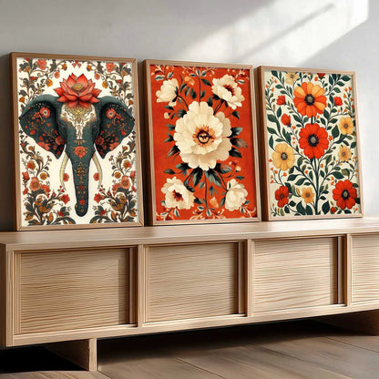 Traditional   Wall  Art  Paintings for Living Room - Wall Poster With frames