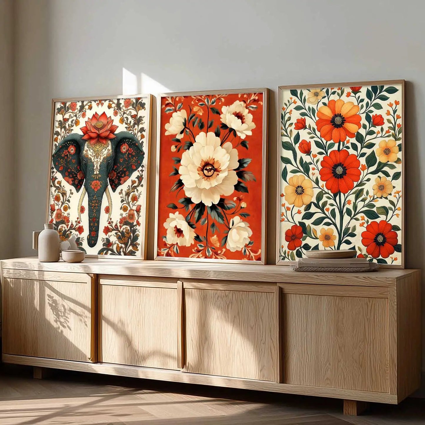 Traditional   Wall  Art  Paintings for Living Room - Wall Poster With frames