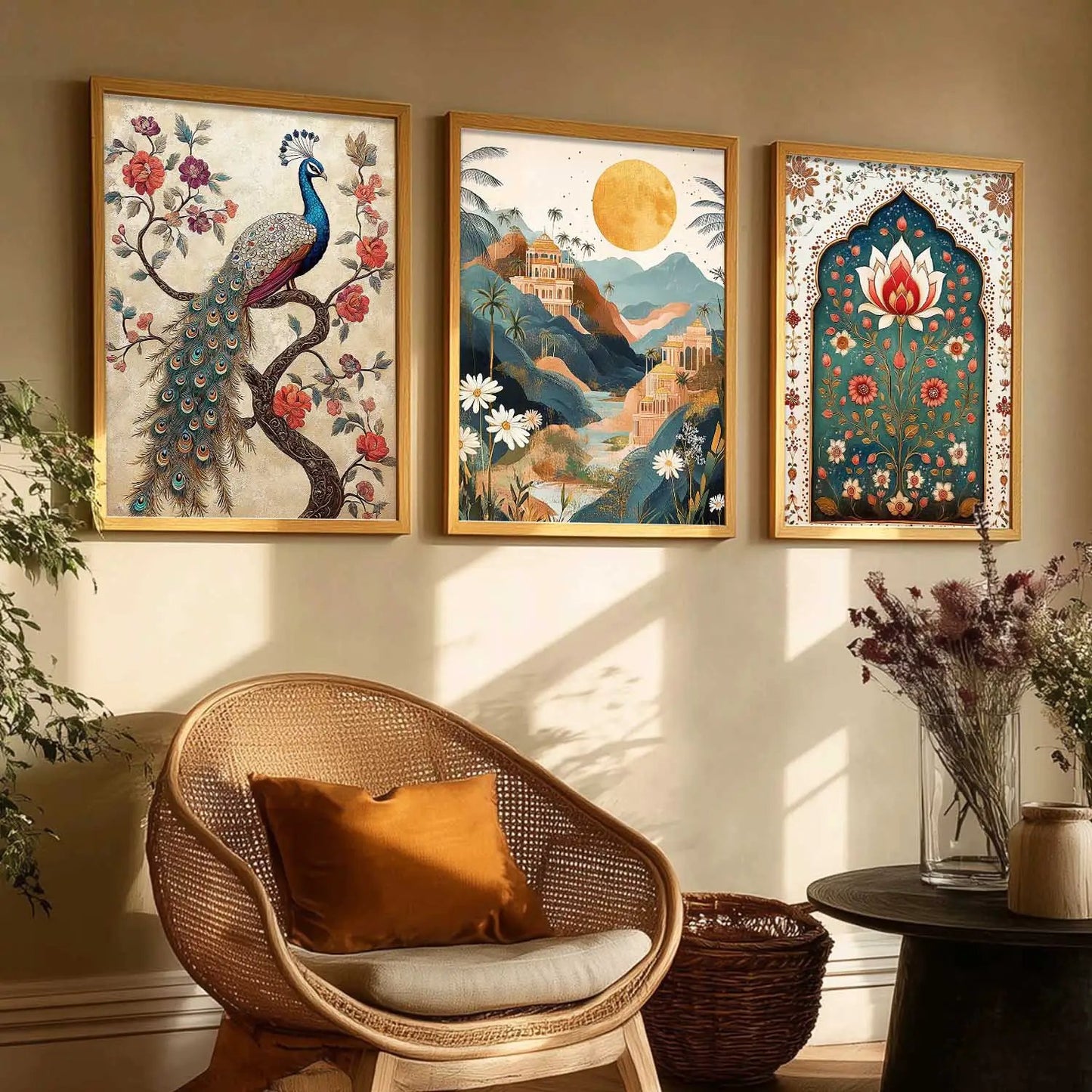 Traditional Wall  Art  Paintings for Living Room - Wall Poster With frames