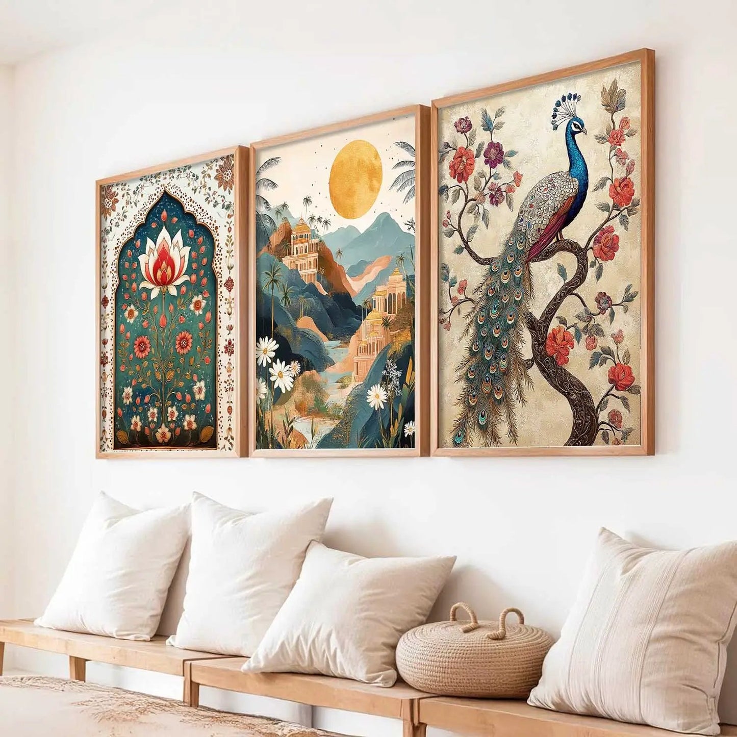 Traditional Wall  Art  Paintings for Living Room - Wall Poster With frames