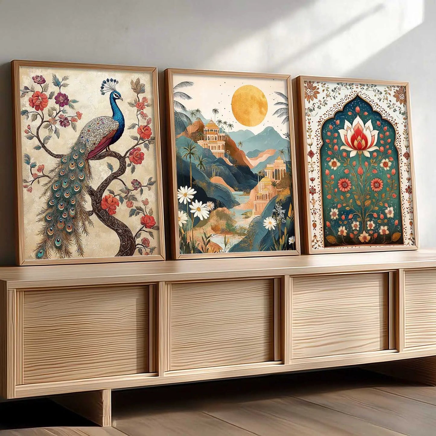 Traditional Wall  Art  Paintings for Living Room - Wall Poster With frames