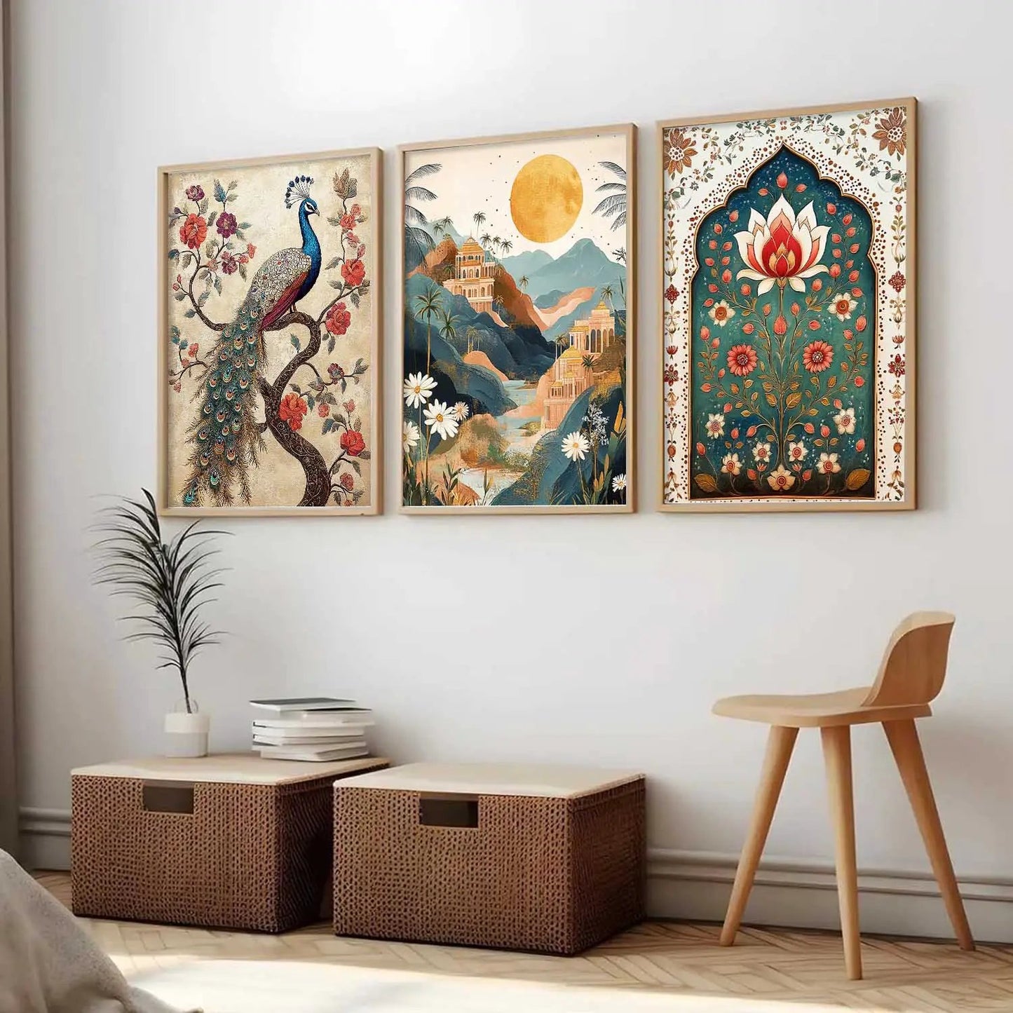 Traditional Wall  Art  Paintings for Living Room - Wall Poster With frames