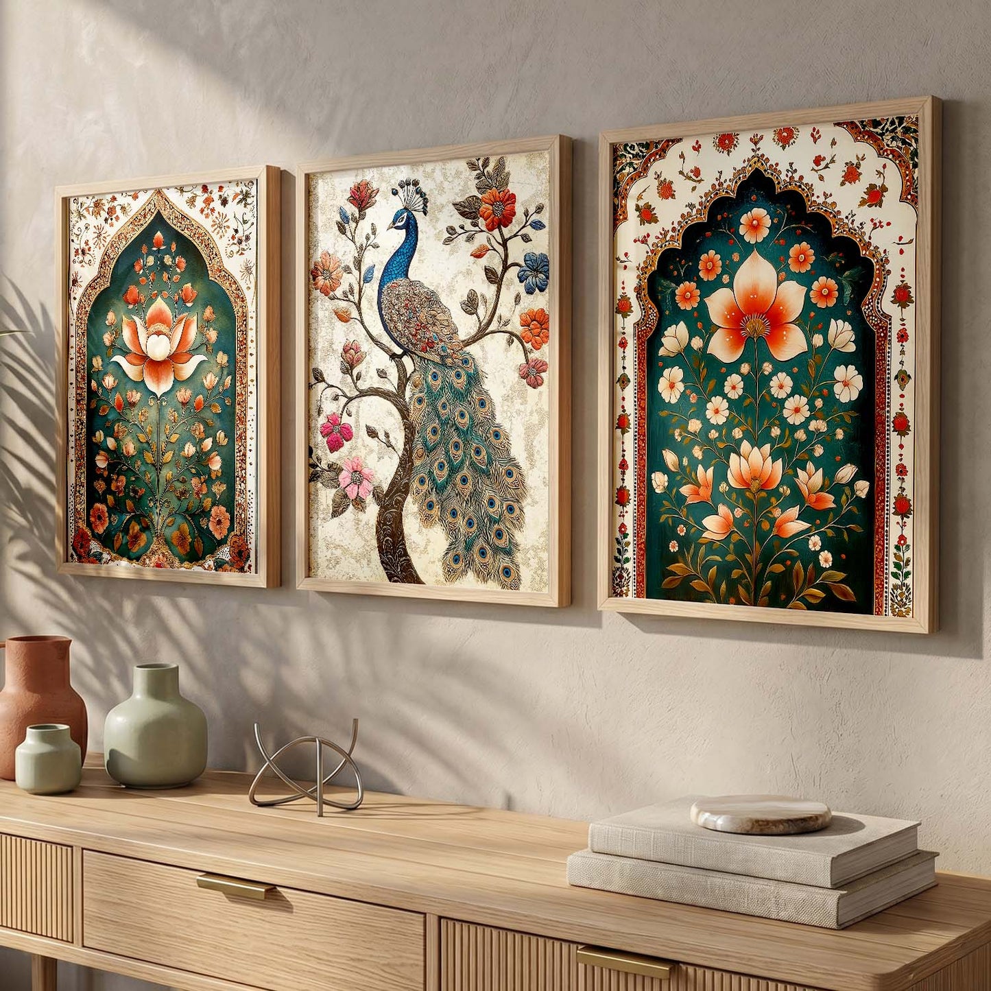 Madhubani   Wall  Art Paintings for Living Room - Wall Poster With frames