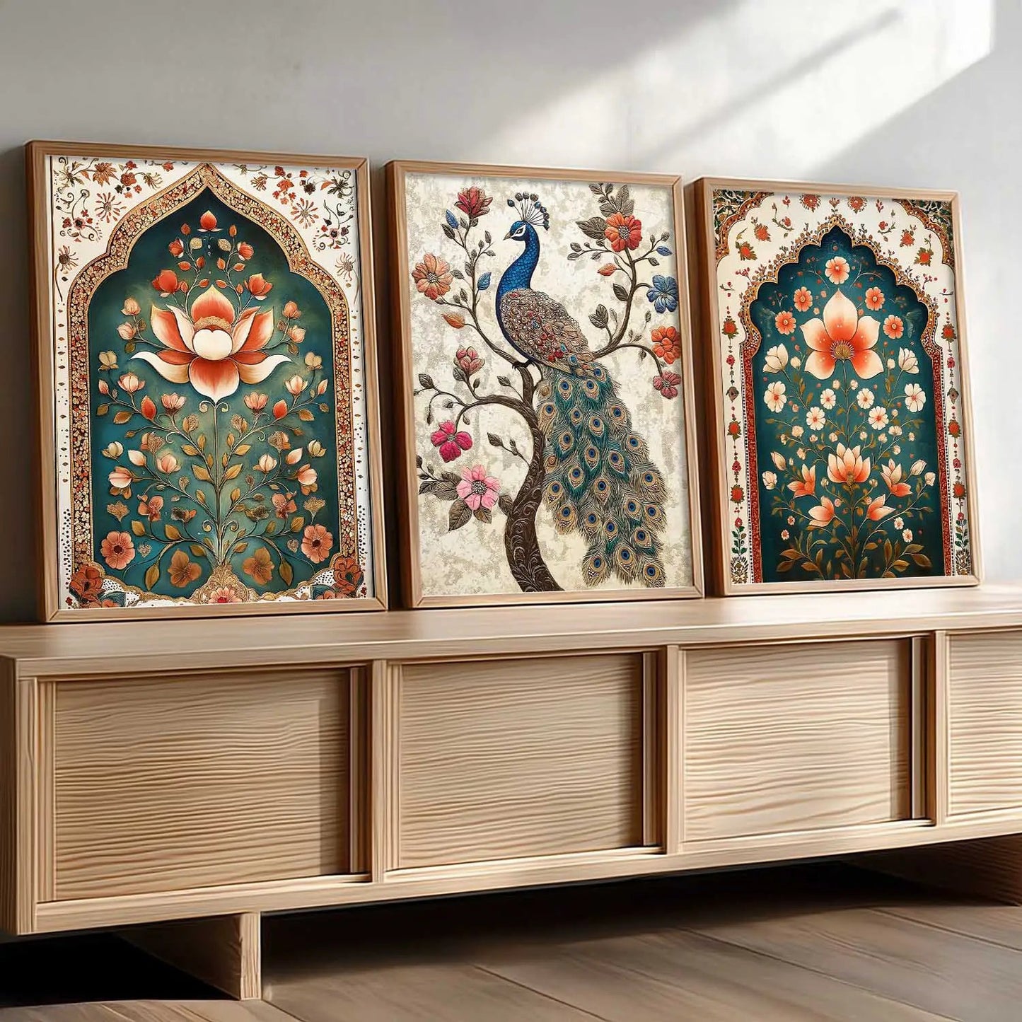 Madhubani   Wall  Art Paintings for Living Room - Wall Poster With frames