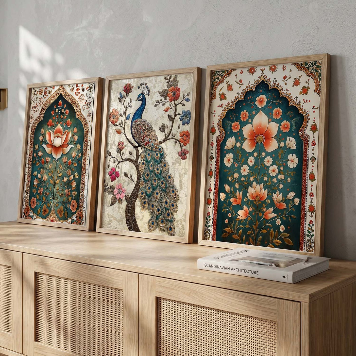 Madhubani   Wall  Art Paintings for Living Room - Wall Poster With frames