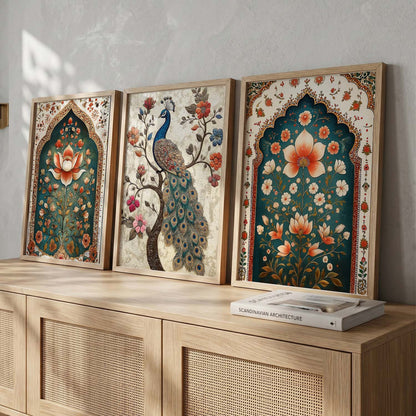 Madhubani   Wall  Art Paintings for Living Room - Wall Poster With frames