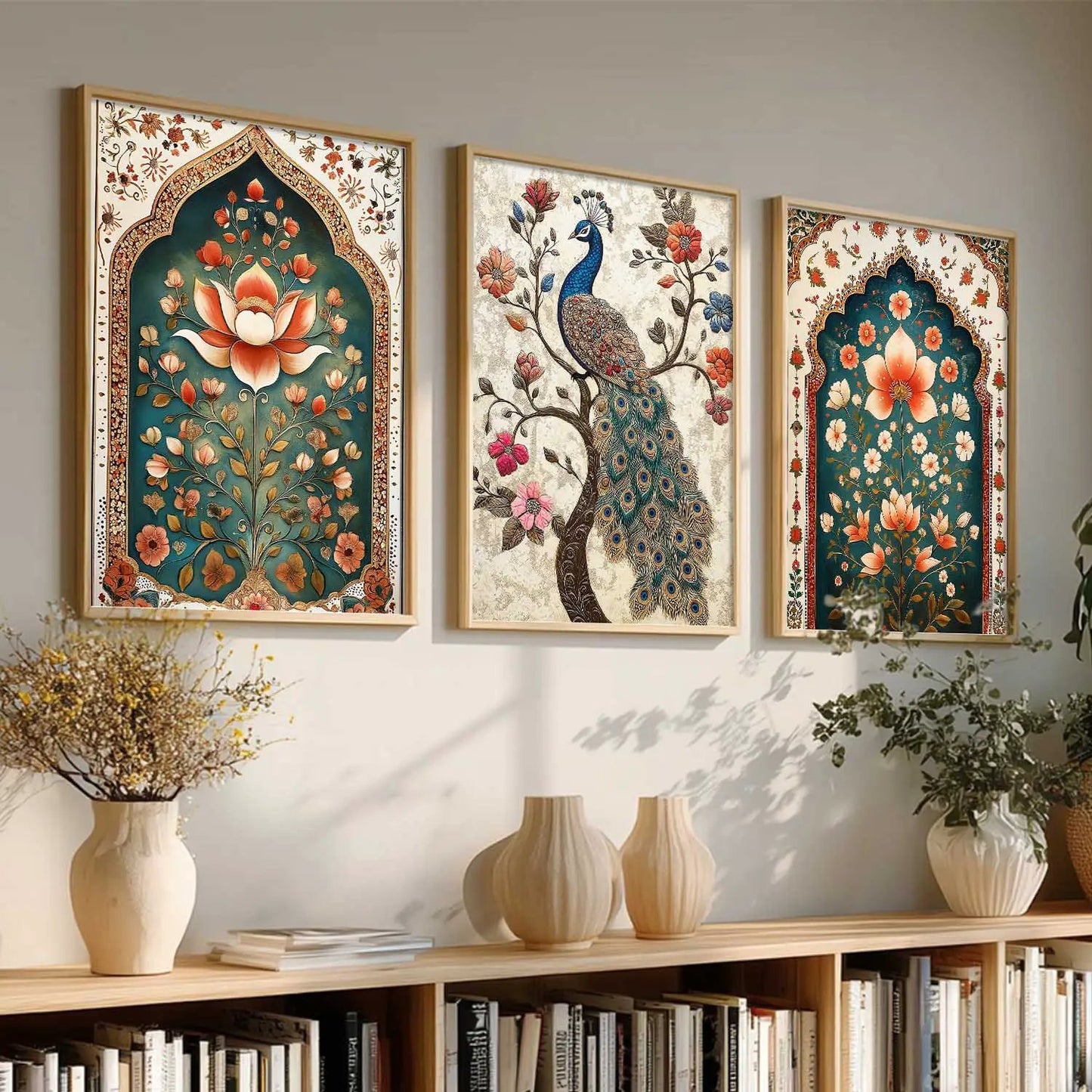 Madhubani   Wall  Art Paintings for Living Room - Wall Poster With frames