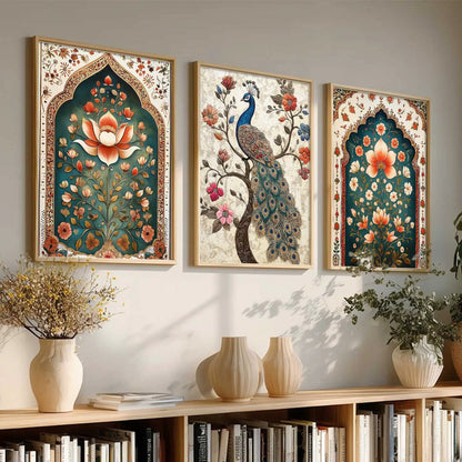 Madhubani   Wall  Art Paintings for Living Room - Wall Poster With frames