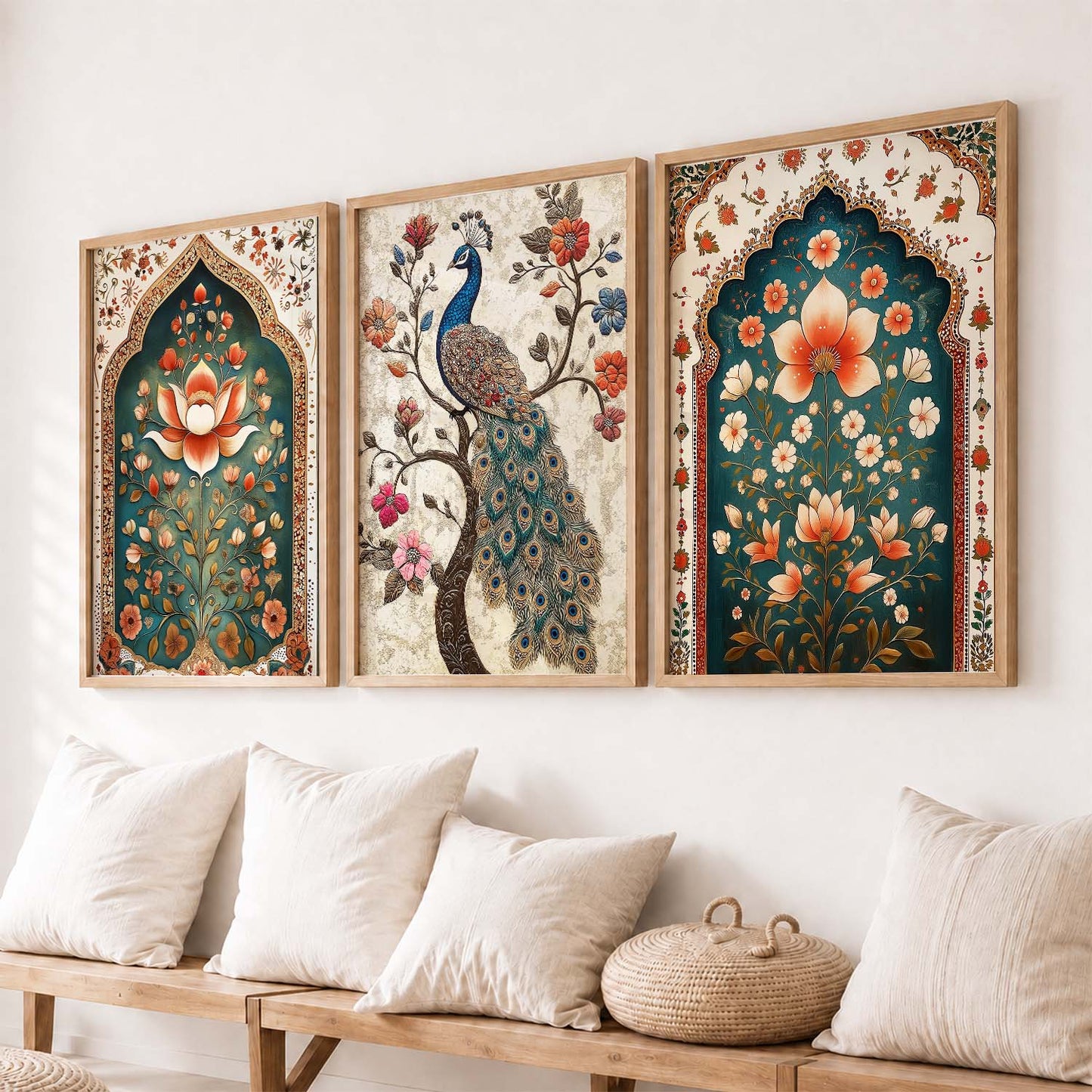 Madhubani   Wall  Art Paintings for Living Room - Wall Poster With frames