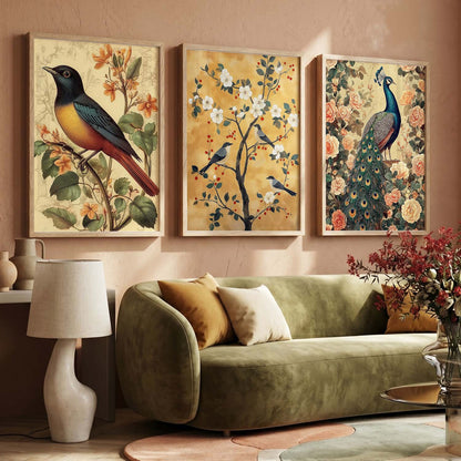 Madhubani  Wall  Art Paintings for Living Room - Wall Poster With frames