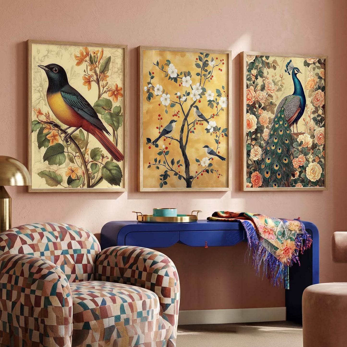 Madhubani  Wall  Art Paintings for Living Room - Wall Poster With frames