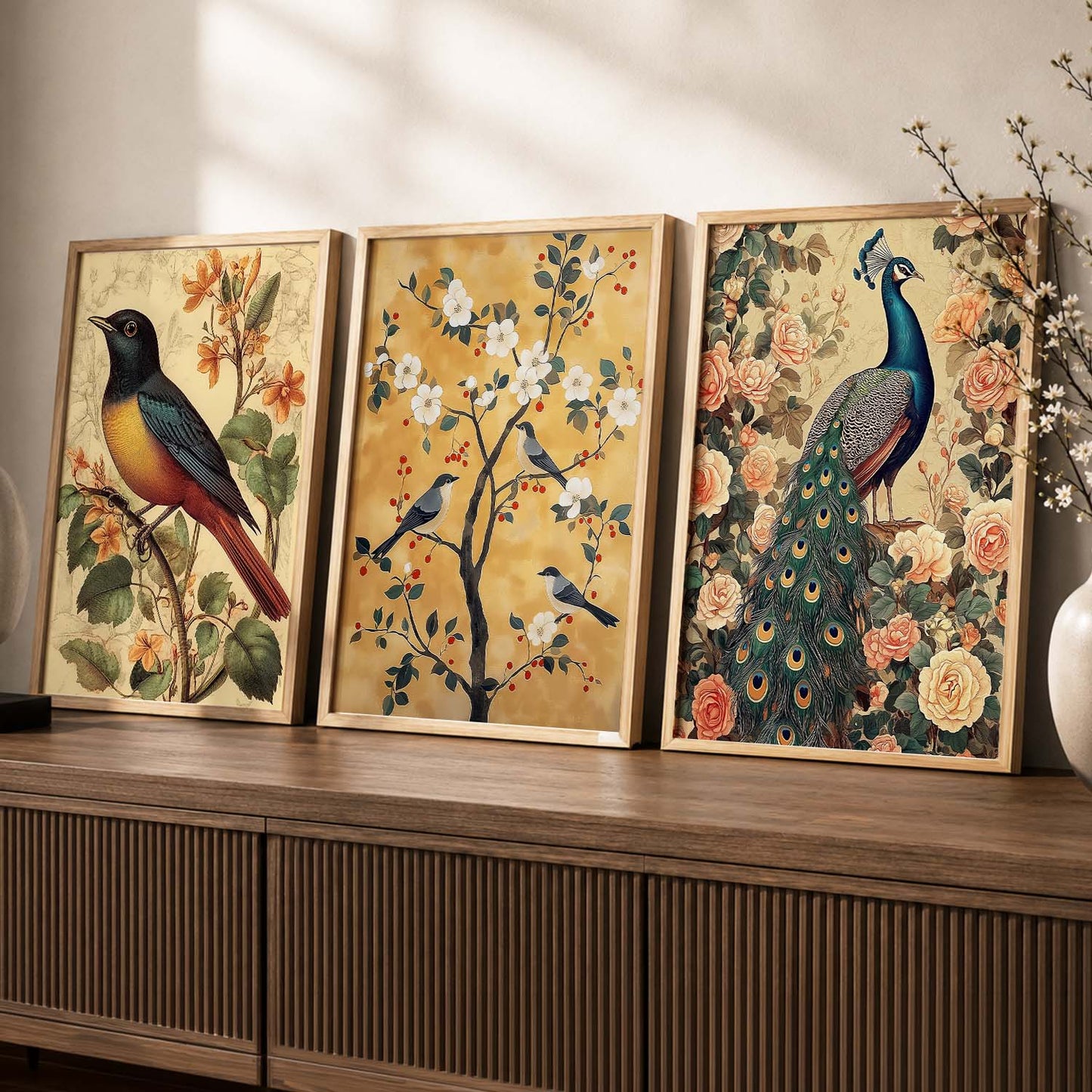 Madhubani  Wall  Art Paintings for Living Room - Wall Poster With frames